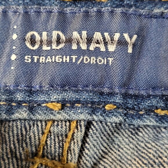 Old Navy Jeans Womens 14 Blue Distressed Wash Straight Mid Rise Jean (31… - Picture 11 of 12